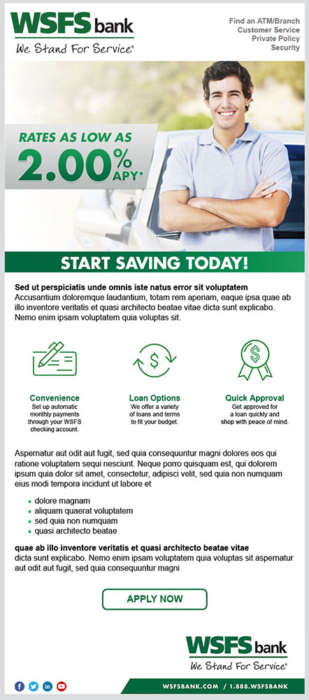 Email Template Design 1